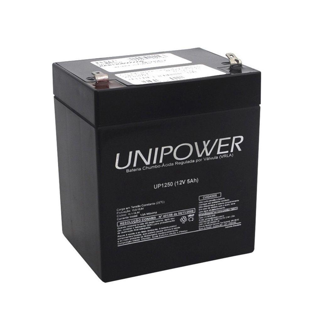 Bateria Unipower 12v 5ah Up1250 F187 Nao Automotiva - 1