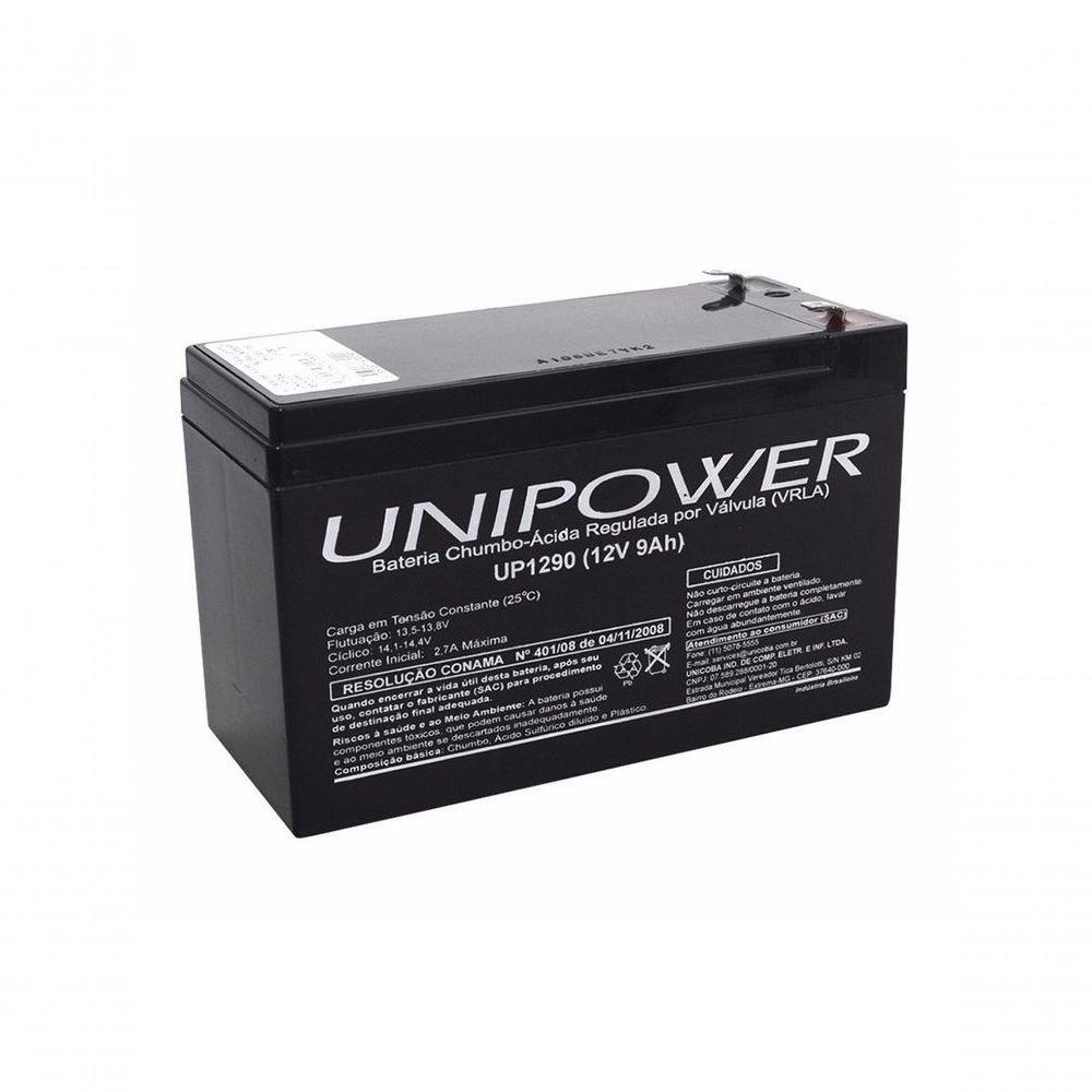 Bateria Unipower Up 1290 12v 9.0ah F187 Nao Automotiva - 1