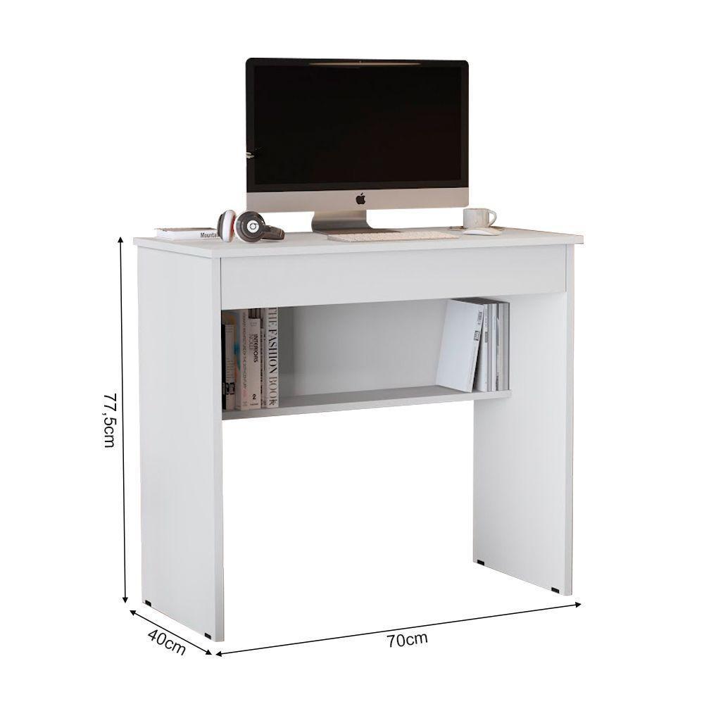 Mesa Escrivaninha Vitória Com 1 Gaveta 2.0 Branco - 3
