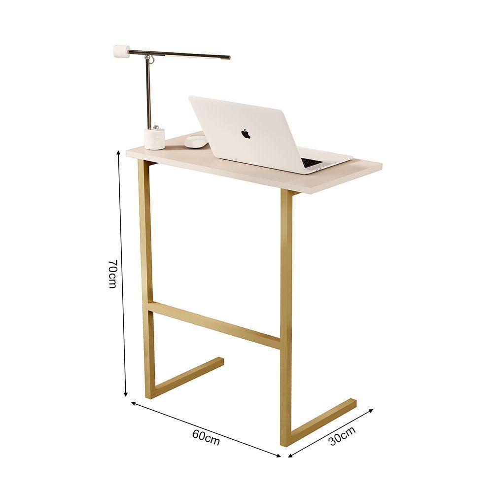 Mesa Industrial Multiuso Apoio Para Notebook Thor Pérola/dourado - 3