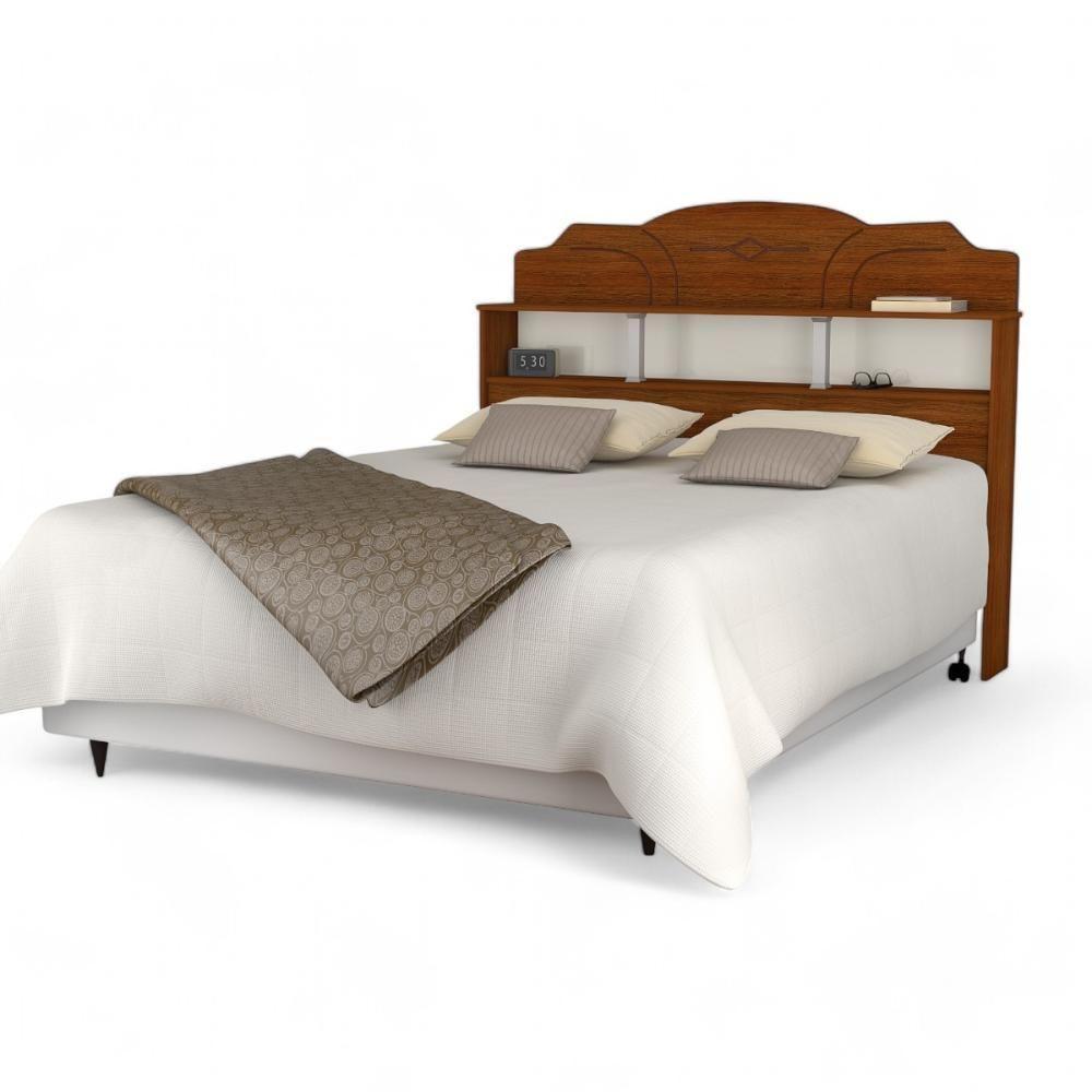 Cabeceira Com Prateleira Estrela Solteiro Cinamomo E Off - 2