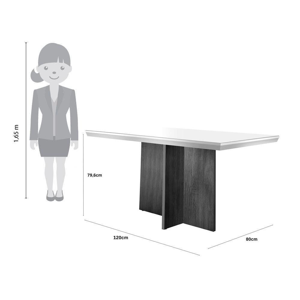 Conjunto Sala de Jantar Olimpia com 4 Cadeiras Grécia Rufato - 3