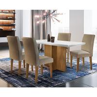 Conjunto Sala de Jantar Olimpia com 4 Cadeiras Grécia Rufato - 1