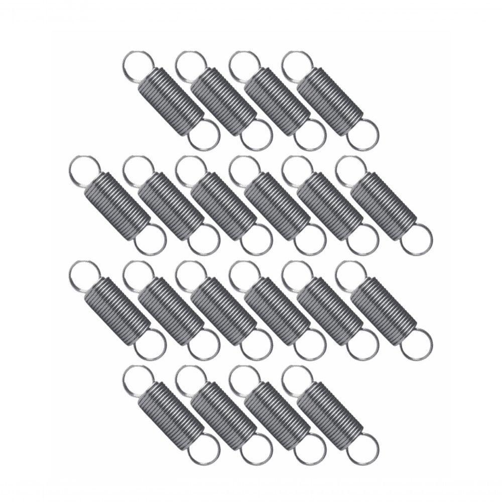 Kit 20 Molas Ideal Para Cerca Elétrica De Aço Inox Ajuste Prata - 1