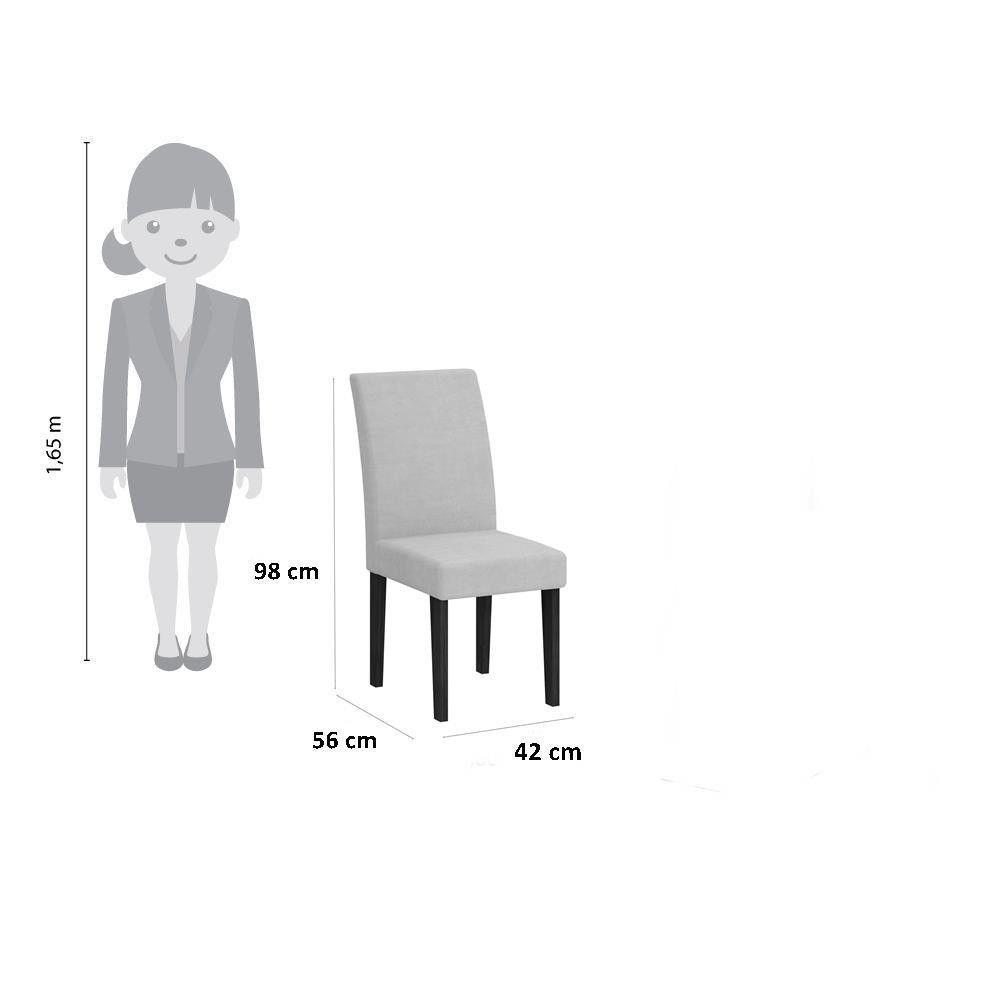 Conjunto Sala de Jantar Olimpia com 4 Cadeiras Grécia - 2