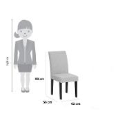 Conjunto Sala de Jantar Olimpia com 4 Cadeiras Grécia