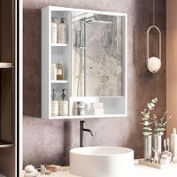 Armário Suspenso Espelheira 1 Porta Com Espelho Olimpia Branco - 1