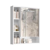 Armário Suspenso Espelheira 1 Porta Com Espelho Olimpia Branco - 2