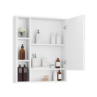 Armário Suspenso Espelheira 1 Porta Com Espelho Olimpia Branco - 3