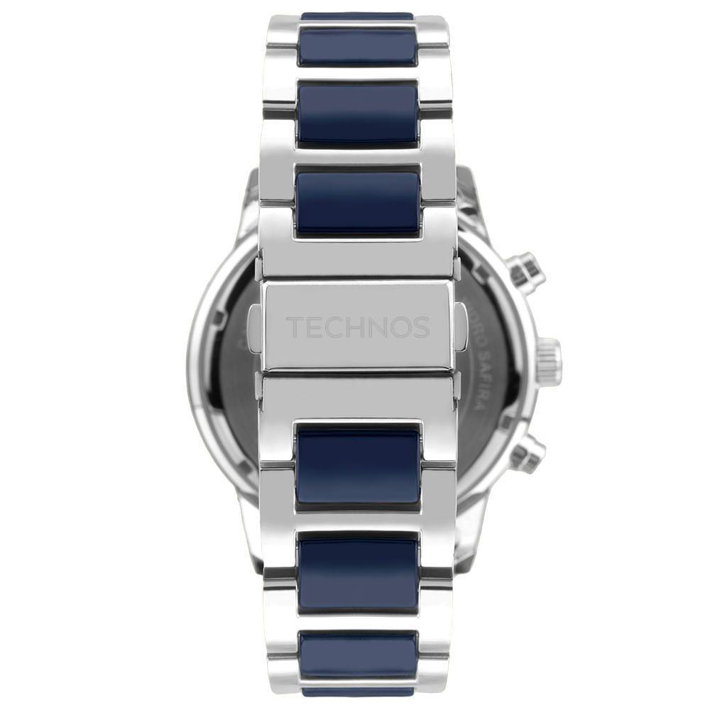 Relógio Technos Masculino Ceramic Sapphire Prata - Os1aby/1a - 3