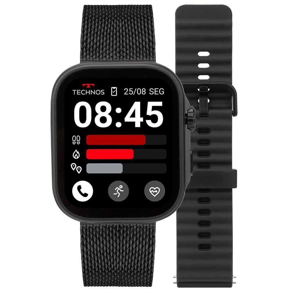 Smartwatch Technos Connect Max Call Preto - Tmaxcaa/9p Relogio Smarts Unissex Connect Preto - Tmaxcaa/9p - 1