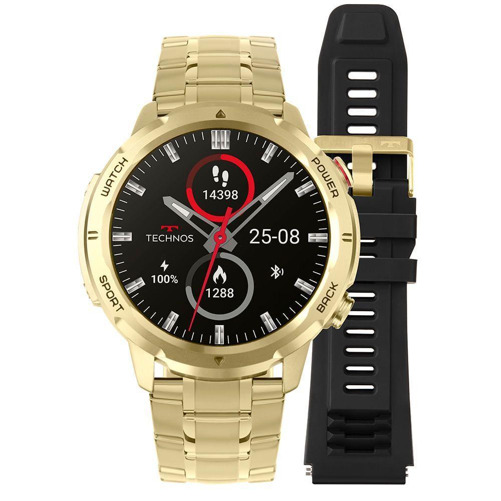 Smartwatch Technos Connect Sports Call Dourado - Tsportscad/6d Tsportscad/6d - 1