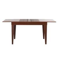 Mesa De Jantar Retangular Extensível Com Tampo De Vidro Gênova Mel E Off White - 7