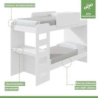 Beliche Com Escrivaninha E Led Olga Branca - 5