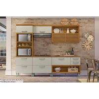 Balcão De Cozinha Com Tampo 1 Porta 1 Gaveta Princesa Freijó E Off White 80cm - 5