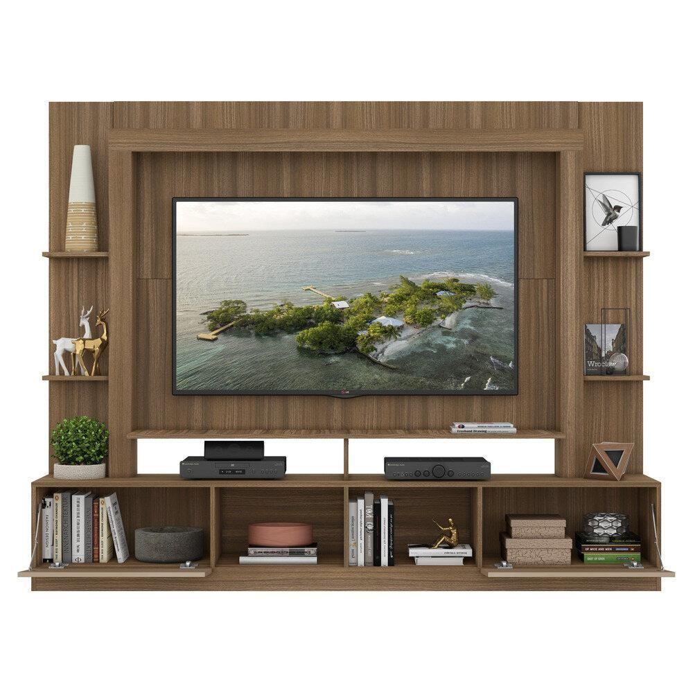 Estante Com Suporte Tv 65" E 2 Portas Oslo Multimóveis V3386 Madeirado/Lacca Fumê - 4