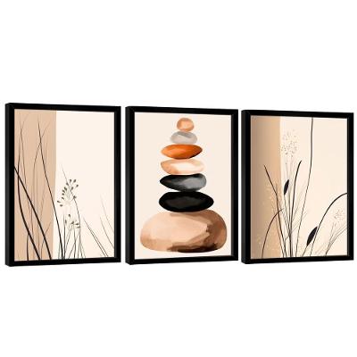 Quadro Decorativo Minimalismo Linhas De Grama E Caule