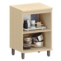 Balcão Para Cozinha 60 Cm 2 Portas Mdf/mdp Aurora Cinza Cristal - 3