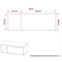 Gabinete De Banheiro 80 Cm Com 1 Porta E Nicho Mármore Lunar - 5