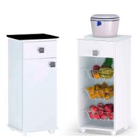 Kit Fruteira 3 Cestos E Balcão Para Bebedouro Branco/preto - 1