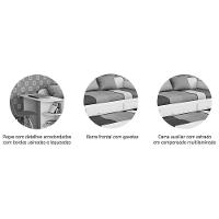 Sofá Cama Helena Fendi Com Escrivaninha - Permóbili Baby Fendi - 3