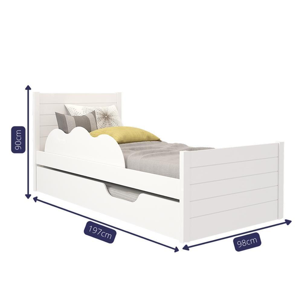 Bicama Elza Branco Com Proteção E Colchões Light D33 - Permóbili Baby Branco - 4