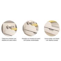Bicama Elza Branco Com Proteção E Colchões Light D33 - Permóbili Baby Branco - 3