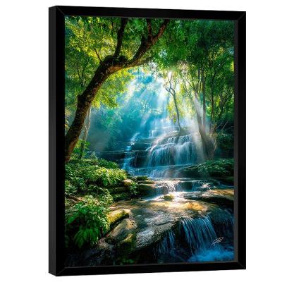 Quadro Decorativo Cachoeira Raios De Luz