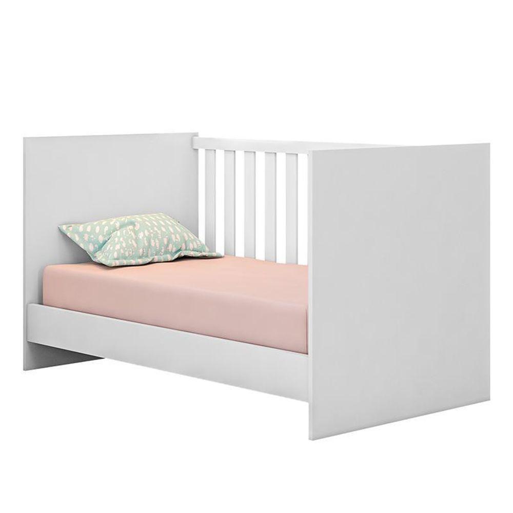 Berço Mini Cama Doce Sonho Branco Com Colchão Baby Physical - Qmovi Branco - 3