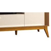 Rack Para Tv Até 75 Polegadas 2 Portas 2 Gavetas Morgan Off White E Cedro Naturale 220cm - 6