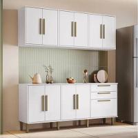 Cozinha Completa 11 Portas 2 Gavetas Lorena Kaiki Móveis - Branco - 1