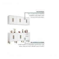 Cozinha Completa 11 Portas 2 Gavetas Lorena Kaiki Móveis - Branco - 6