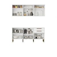 Cozinha Completa 11 Portas 2 Gavetas Lorena Kaiki Móveis - Branco - 8