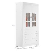 Dormitório Infantil New Katatau Guarda Roupa, Cômoda E Berço Branco Fosco Com Colchão Supreme - Reller Móveis Branco Fosco