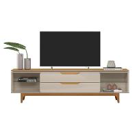 Rack Para Tv Até 75 Polegadas 2 Gavetas Los Angeles Tauari E Off White 218cm - 1