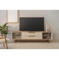 Rack Para Tv Até 75 Polegadas 2 Gavetas Los Angeles Tauari E Off White 218cm - 9