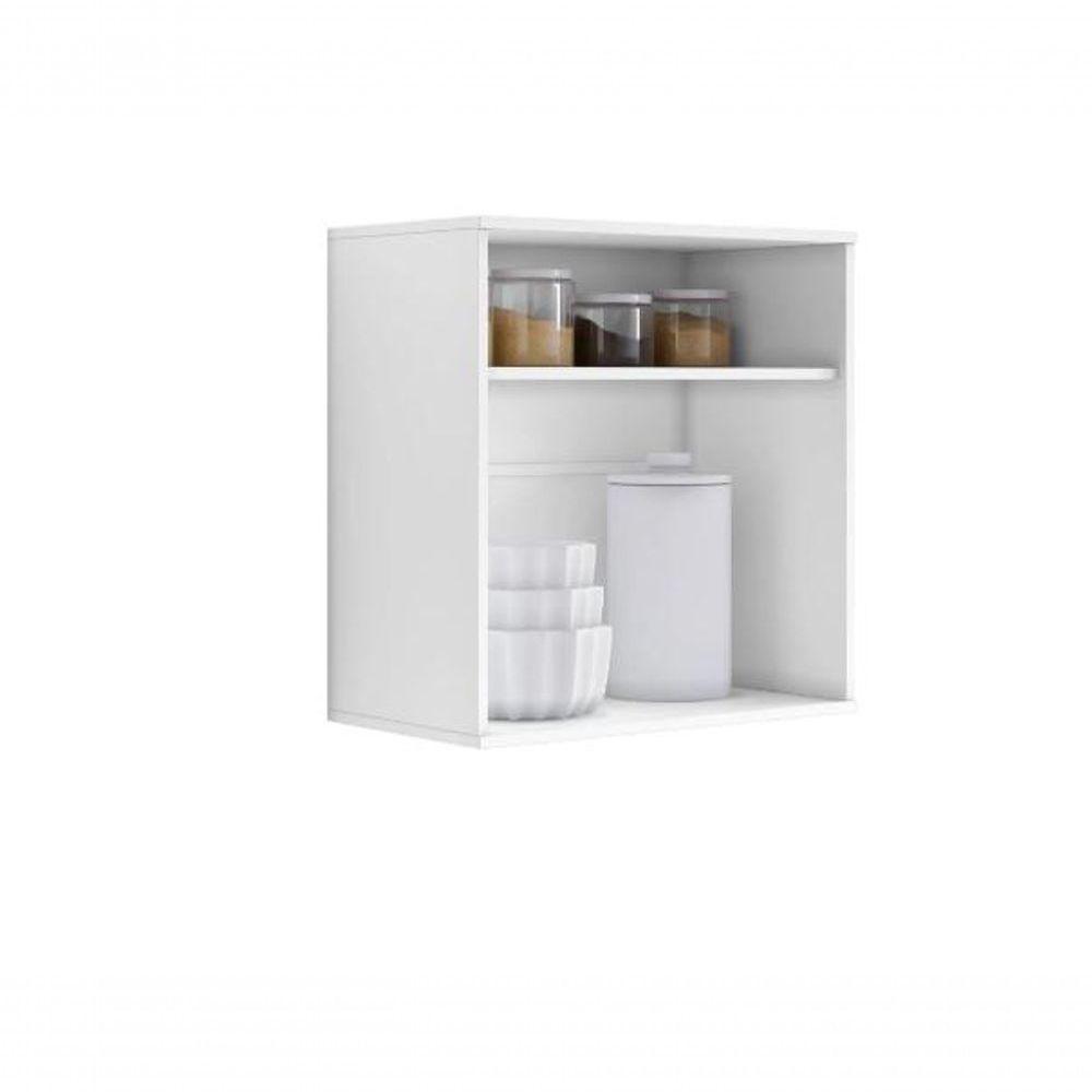 Armário Aéreo 2 Portas Lorena Kaiki Móveis - Branco - 4