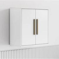 Armário Aéreo 2 Portas Lorena Kaiki Móveis - Branco - 1