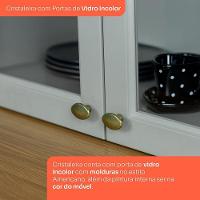 Cozinha Completa Americana 6 Peças Cinza/nature Com Tampo - Móveis Henn Cinza/nature - 3