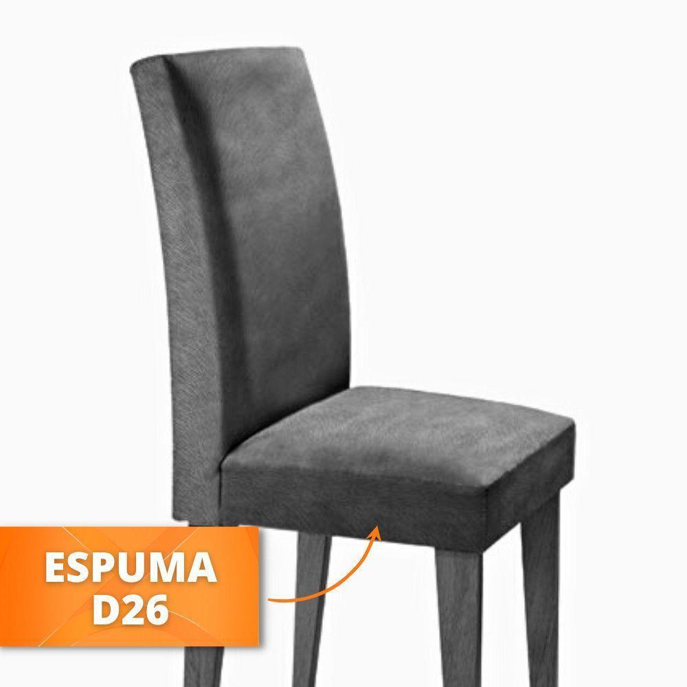 Conjunto Sala De Jantar Luna 120 Mdf Com 4 Cadeiras - 4