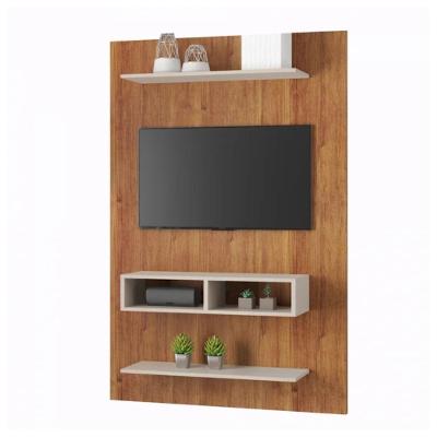 Painel Para Tv Até 50 Polegadas Com Nicho Byte Mel E Off 115cm