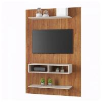 Painel Para Tv Até 50 Polegadas Com Nicho Byte Mel E Off 115cm - 1
