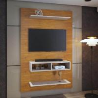 Painel Para Tv Até 50 Polegadas Com Nicho Byte Mel E Off 115cm