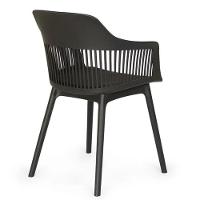 Cadeira Marcela Estofada Moderna Resistente Polipropileno Sala Jantar Cozinha - Preto - 5