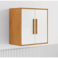Armário Aéreo 2 Portas Lorena Kaiki Móveis - Nature/off - 1
