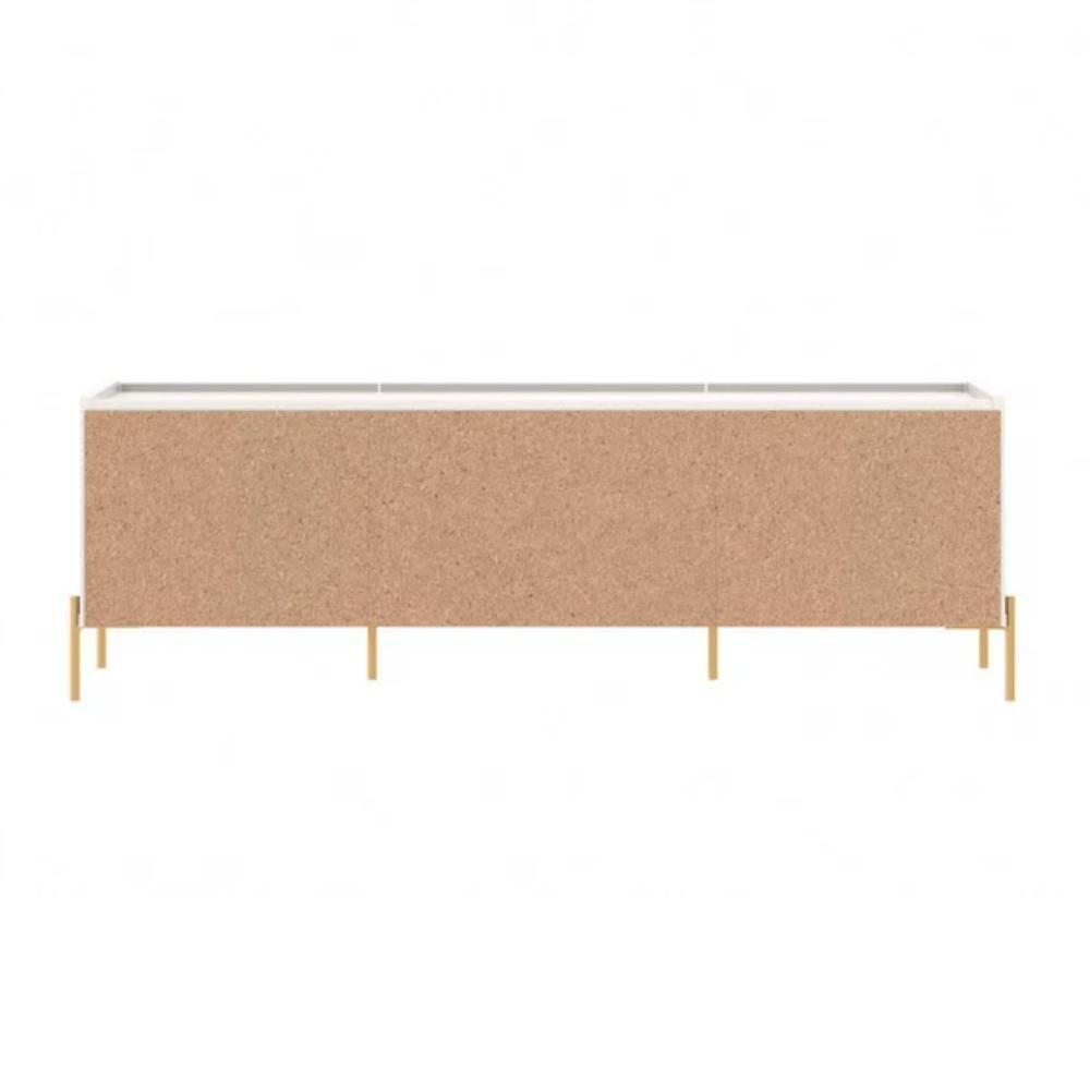 Rack Para Tv Até 75 Polegadas 2 Portas 2 Gavetas Jasper Off White 185cm - 7