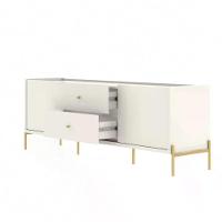 Rack Para Tv Até 75 Polegadas 2 Portas 2 Gavetas Jasper Off White 185cm - 3