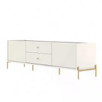 Rack Para Tv Até 75 Polegadas 2 Portas 2 Gavetas Jasper Off White 185cm