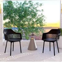 Kit 2 Cadeiras Polipropileno Marcela Montreal Preta Cozinha Jantar - 5