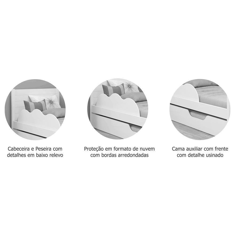 Bicama Elza Nature/off White Com Proteção - Permóbili Baby Nature/off White - 3